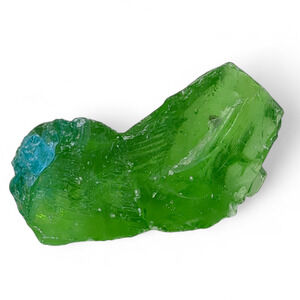 Emerald Green Art Glass Cullet Translucent Slag Glass #4XL45